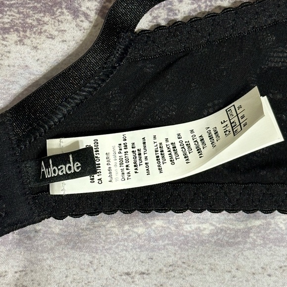 Aubade Melodie D’ete Half Cup Bra - 30F - Black Cherry - Picture 2 of 6